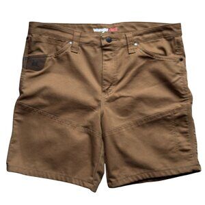 Wrangler Riggs Technician Shorts Wms 12 Brown Utility Workwear Durable Gorpcore